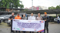 KAI Daop 2 Bandung Hadir, Salurkan Bantuan TJSL bagi Korban Tanah Longsor di Cisarua, Kabupaten Bandung Barat