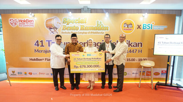 BSI Maslahat, BSI, dan HokBen Hadirkan Kebahagiaan Ramadan Lewat  Program Buka Puasa Bersama Yatim 