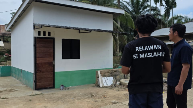 BSI Maslahat Bangun Hunian Sementara untuk Guru Ngaji Penyintas Bencana  Hidrometeorologi di Aceh 