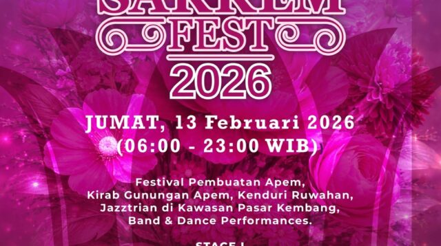 Sarkem Fest 2026 Dijadwalkan Berlangsung Sehari Penuh di Kawasan Sosrowijayan dan Pasar Kembang
