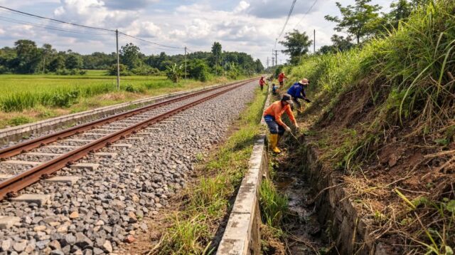 Antisipasi Cuaca Ekstrem, KAI Daop 9 Jember Perkuat Infrastruktur dan Siagakan Petugas Ekstra