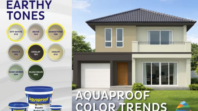 Tren Warna Cat Rumah 2026, Aquaproof Warm & Earthy Tones
