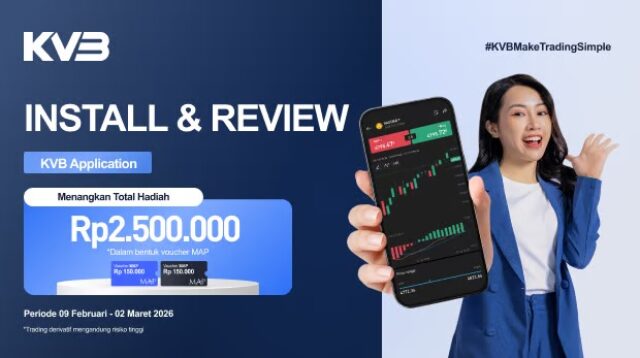 Rating & Review Aplikasi KVB Indonesia, Dapatkan Kesempatan Raih Hadiah Total 2,5 Juta