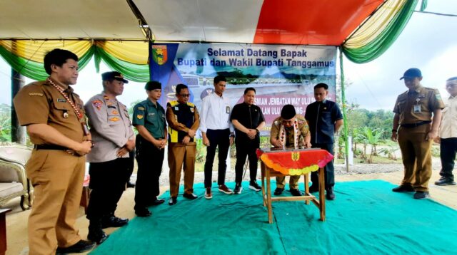 PGE Area Ulubelu Bangun Jembatan Ulu Semong dari Bonus Produksi Panas Bumi