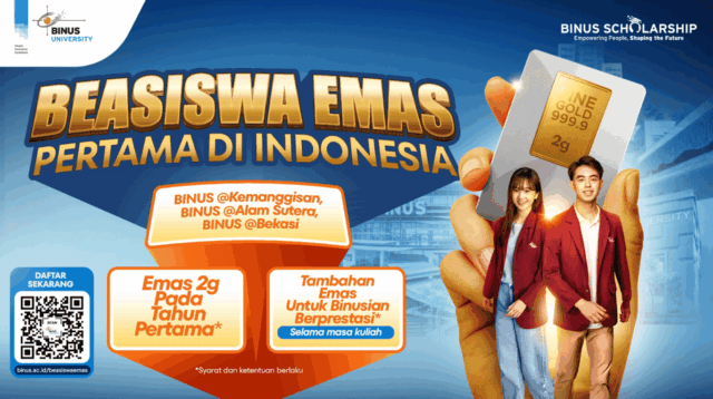 Kesempatan Emas, BINUS University berikan Beasiswa EMAS