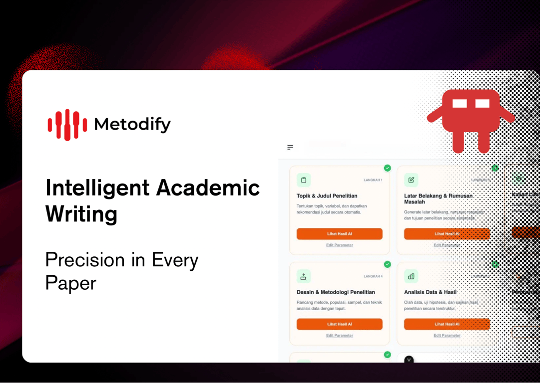 Metodify Hadir sebagai Platform AI Akademik untuk Mendukung Penulisan Artikel Ilmiah Metodify Hadir sebagai Platform AI Akademik untuk Mendukung Penulisan Artikel Ilmiah