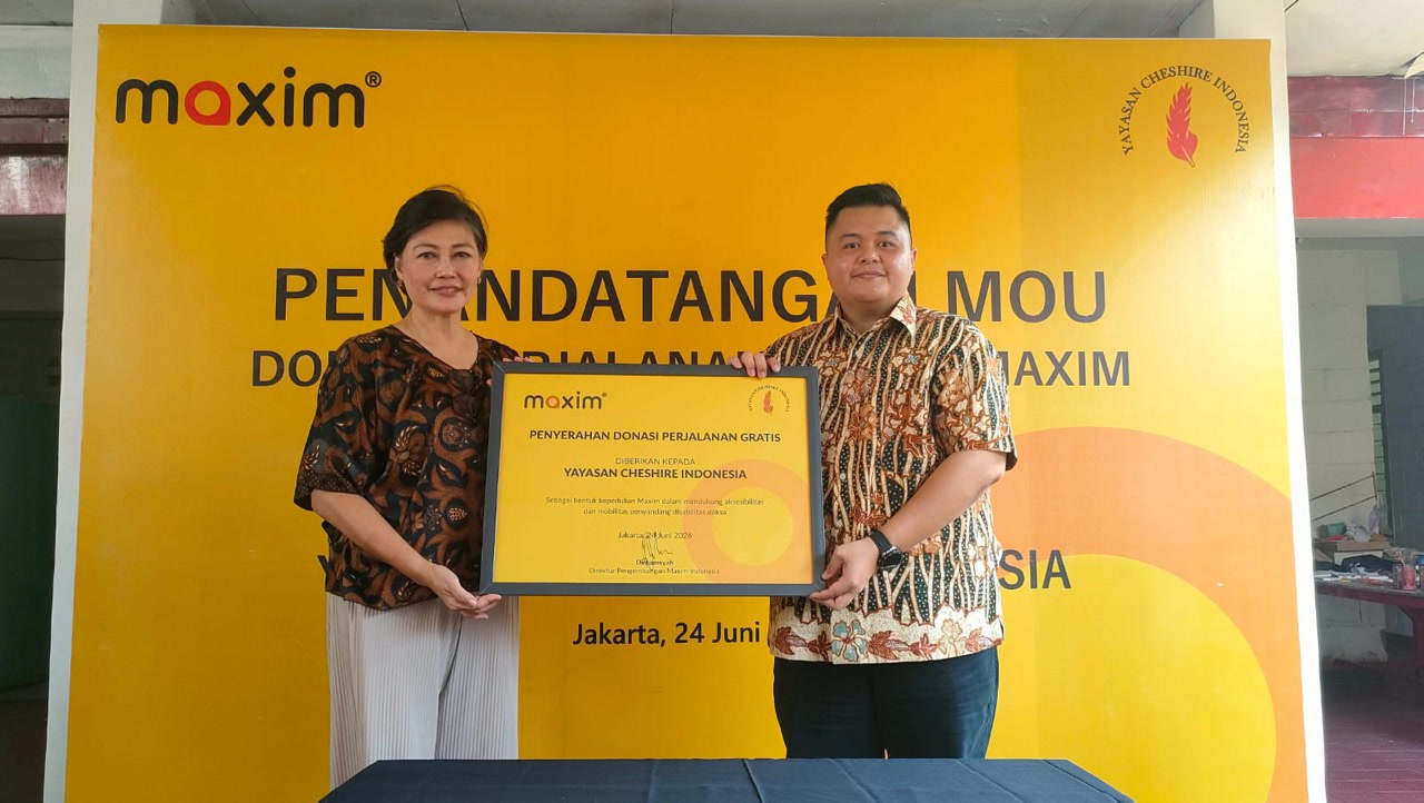 Maxim Teken MoU dengan Yayasan Cheshire Indonesia, Salurkan Bantuan Transportasi dan Buka Peluang Kemitraan Bebas Komisi bagi Penyandang Disabilitas Maxim Teken MoU dengan Yayasan Cheshire Indonesia, Salurkan Bantuan Transportasi dan Buka Peluang Kemitraan Bebas Komisi bagi Penyandang Disabilitas