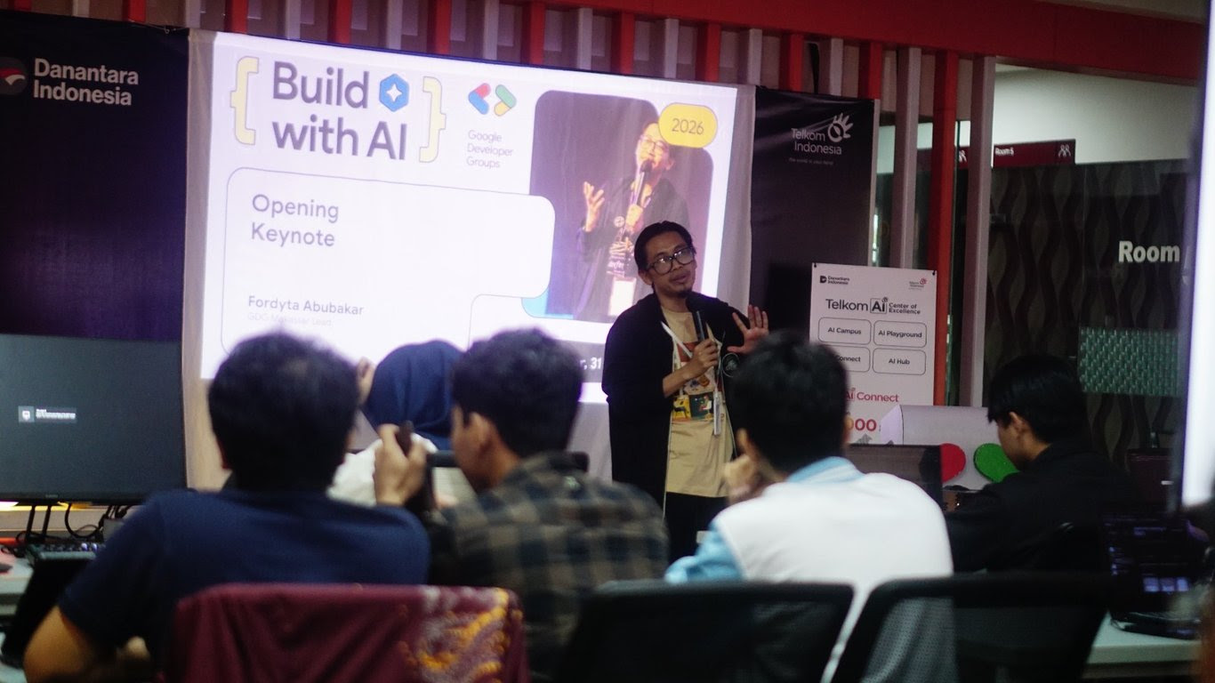 Build With AI 2026: Event Vibe Coding Kolaborasi GDG Makassar dan Telkom AI Center Siapkan Talenta Masa Depan Build With AI 2026: Event Vibe Coding Kolaborasi GDG Makassar dan Telkom AI Center Siapkan Talenta Masa Depan