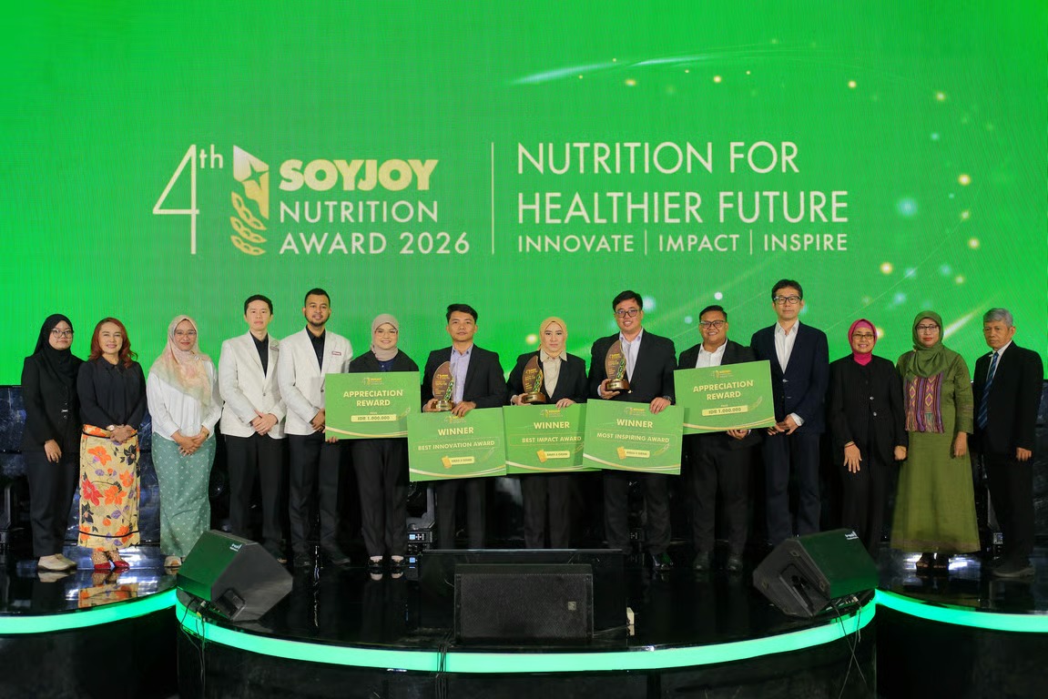 SOYJOY Nutrition Award 2026 Jangkau 96 Kota, Dorong Inovasi Ahli Gizi untuk Indonesia Lebih Sehat SOYJOY Nutrition Award 2026 Jangkau 96 Kota, Dorong Inovasi Ahli Gizi untuk Indonesia Lebih Sehat