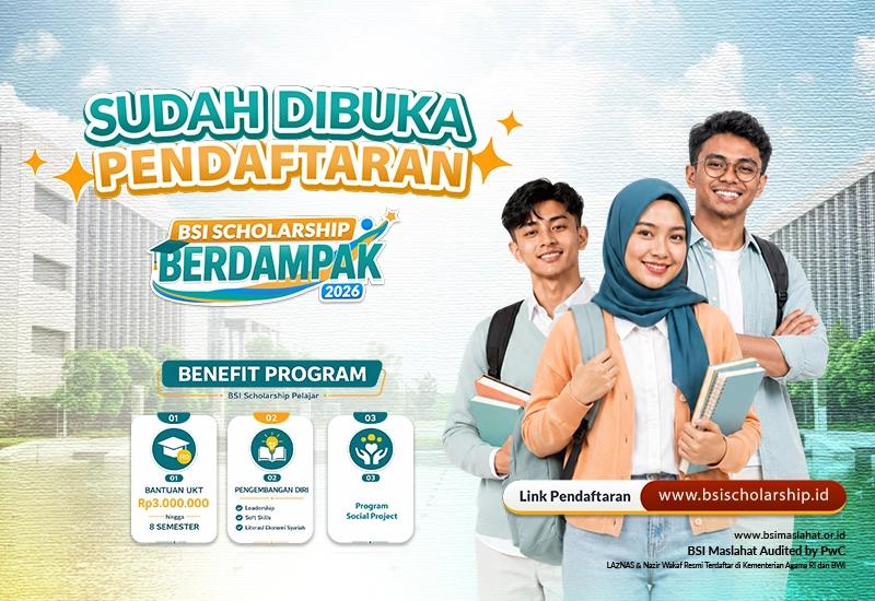 BSI Maslahat Bersama Kemdiktisaintek Luncurkan BSI Scholarship Berdampak 2026 BSI Maslahat Bersama Kemdiktisaintek Luncurkan BSI Scholarship Berdampak 2026