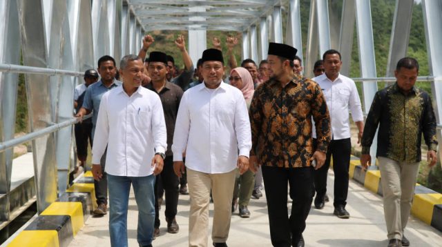 Setahun Aksi Bersama, Jembatan Kemerleng Aceh Diresmikan