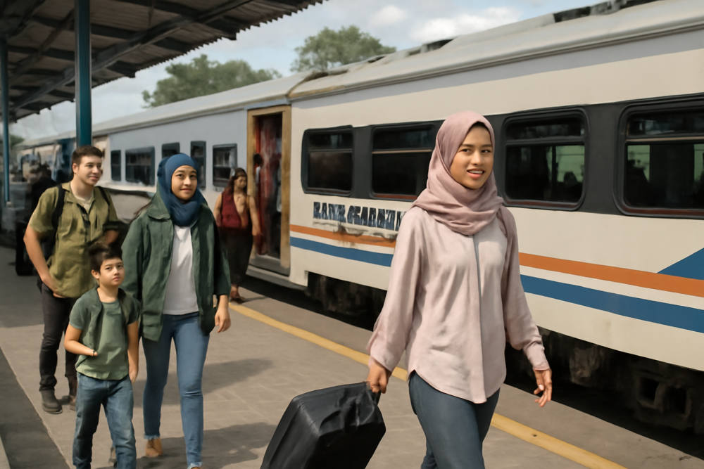 Penumpang Stasiun Araskabu Naik, Tarif KA Mulai Rp5.000