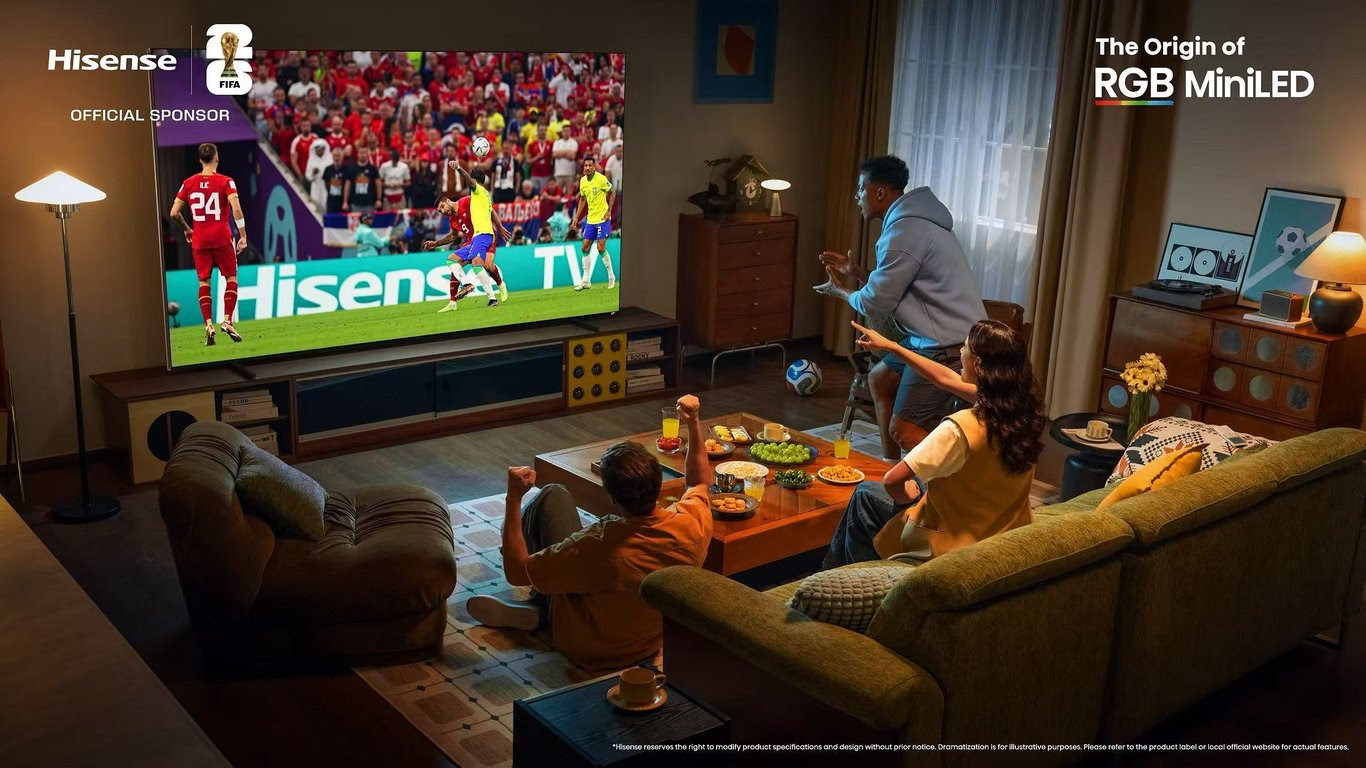Bawa Penggemar Lebih Dekat ke Setiap Momen: Hisense Tingkatkan Pengalaman Menonton FIFA World Cup 2026™ Melalui Inovasi Teknologi Layar TV Bawa Penggemar Lebih Dekat ke Setiap Momen: Hisense Tingkatkan Pengalaman Menonton FIFA World Cup 2026™ Melalui Inovasi Teknologi Layar TV