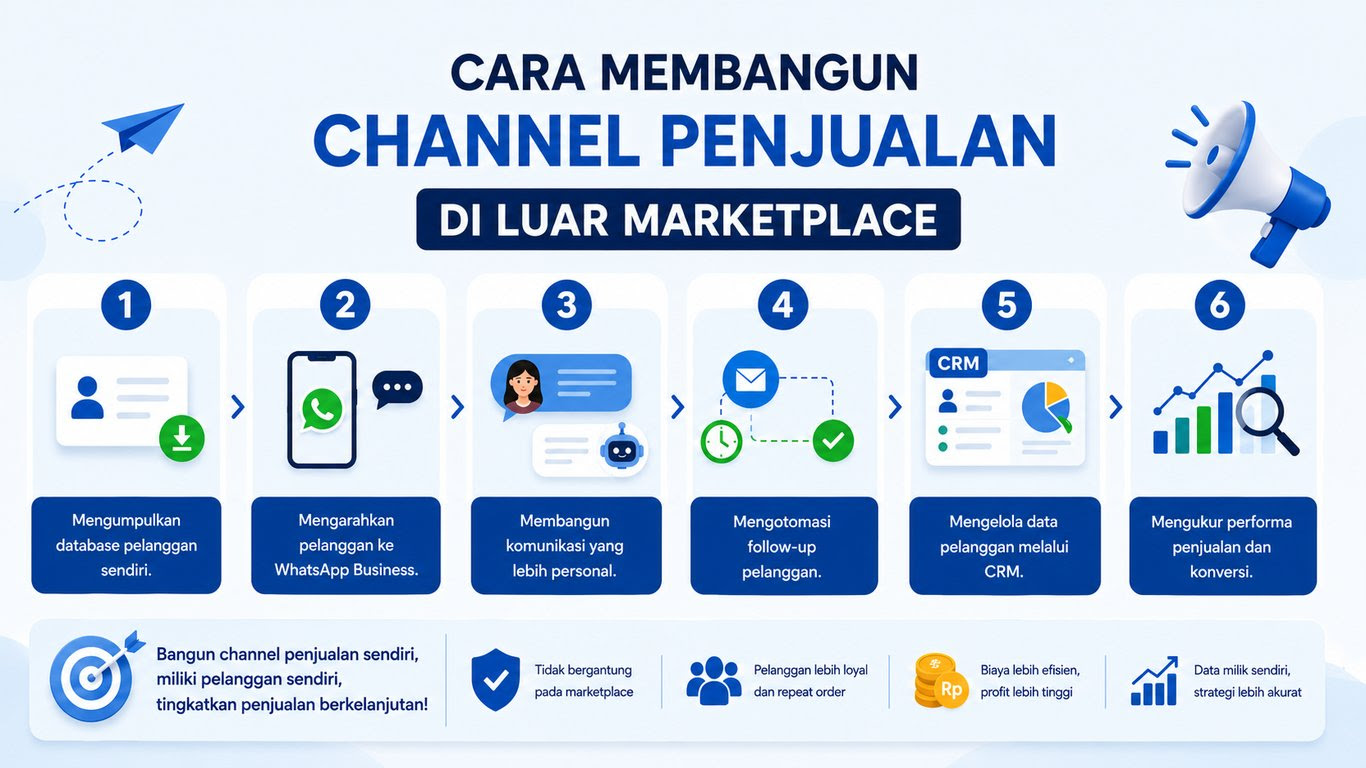 Fee Marketplace Makin Mencekik? Coba Beralih ke WhatsApp CRM Fee Marketplace Makin Mencekik? Coba Beralih ke WhatsApp CRM