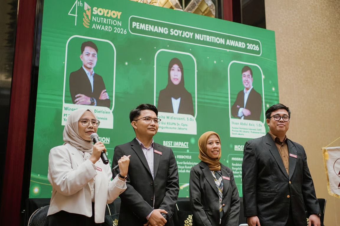 Pemenang SOYJOY Nutrition Award 2026 Berbagi Inovasi Gizi di Forum Temu Ilmiah Nasional II PERSAGI Pemenang SOYJOY Nutrition Award 2026 Berbagi Inovasi Gizi di Forum Temu Ilmiah Nasional II PERSAGI