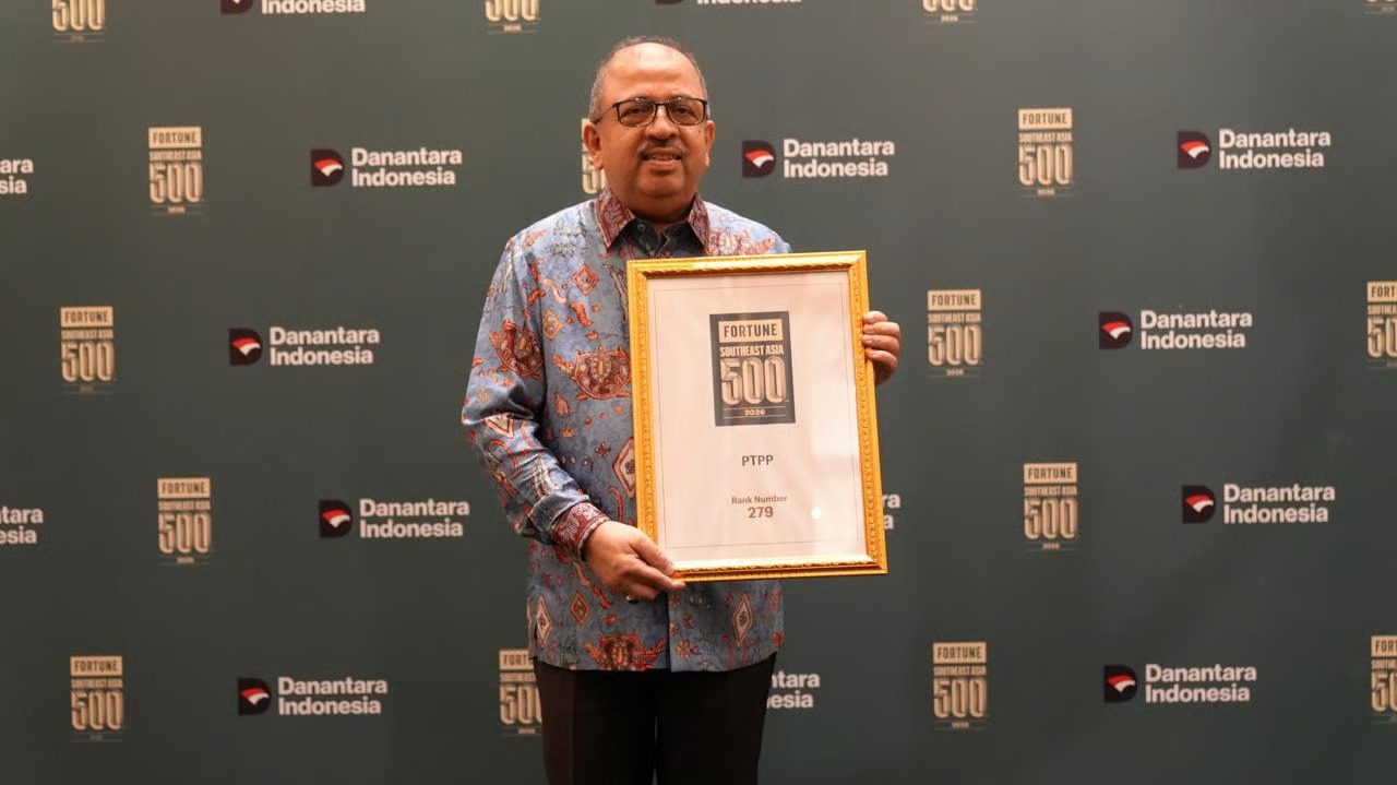 PTPP Kembali Diakui dalam Fortune Southeast Asia 500 Tahun 2026, Tegaskan Daya Saing dan Ketahanan Bisnis di Tingkat Regional PTPP Kembali Diakui dalam Fortune Southeast Asia 500 Tahun 2026, Tegaskan Daya Saing dan Ketahanan Bisnis di Tingkat Regional
