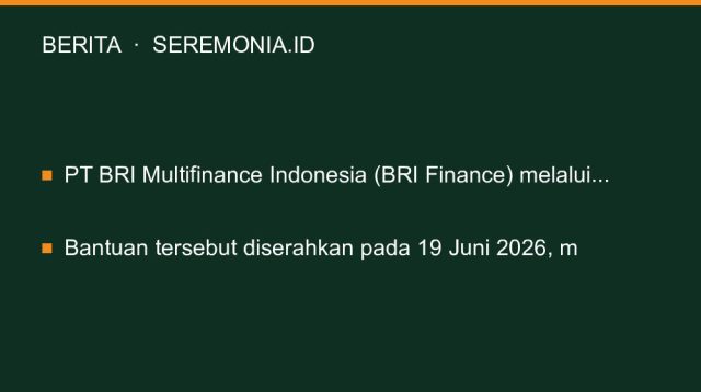BRI Finance Salurkan Bantuan Sembako ke Korban Gempa Sulteng