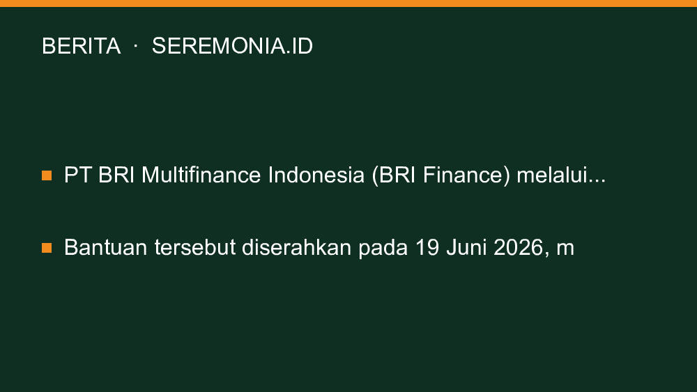 BRI Finance Salurkan Bantuan Sembako ke Korban Gempa Sulteng