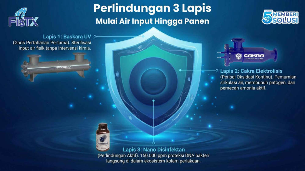 FisTx Kenalkan Sistem Sterilisasi Tambak Bebas Kaporit