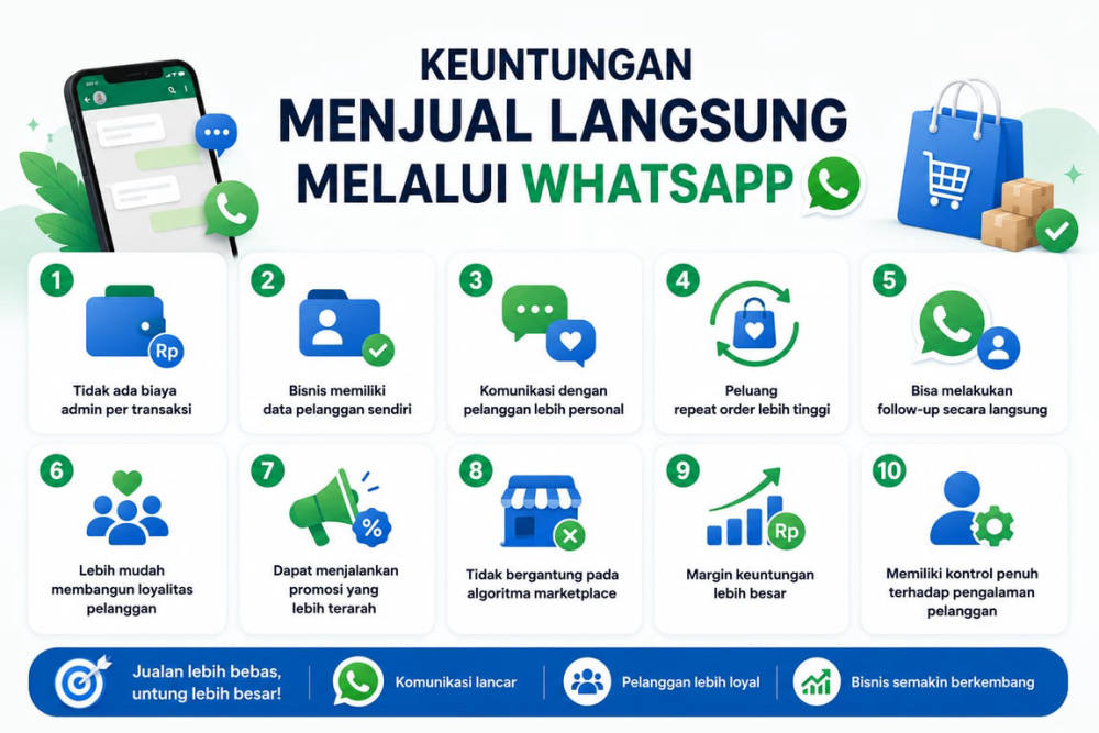 Kenapa Jualan Lewat WhatsApp Dinilai Lebih Untung?