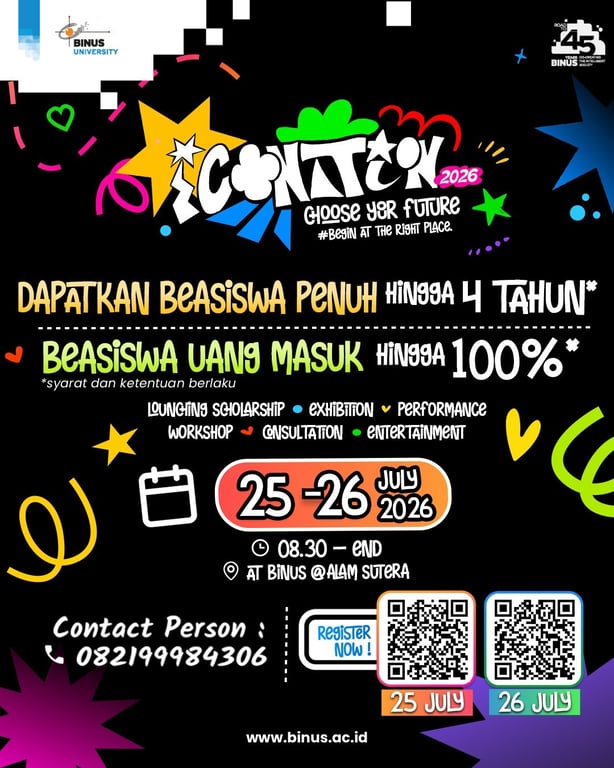 BINUS @Alam Sutera Gelar ICONATION 2026, Ajak Gen Z Pilih Kampus