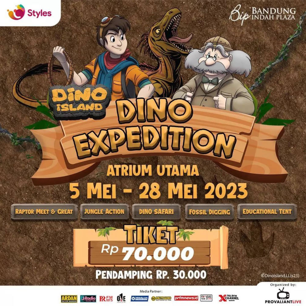Selamat datang di “DINO EXPEDITION” di Bandung Indah Plaza!