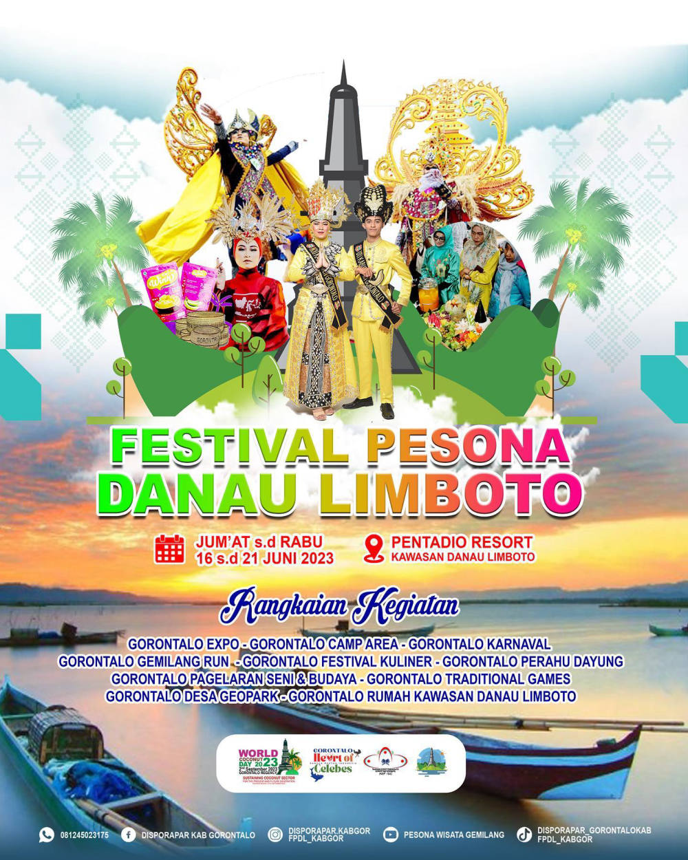 Seru-seruan di Festival Pesona Danau Limboto di Gorontalo!