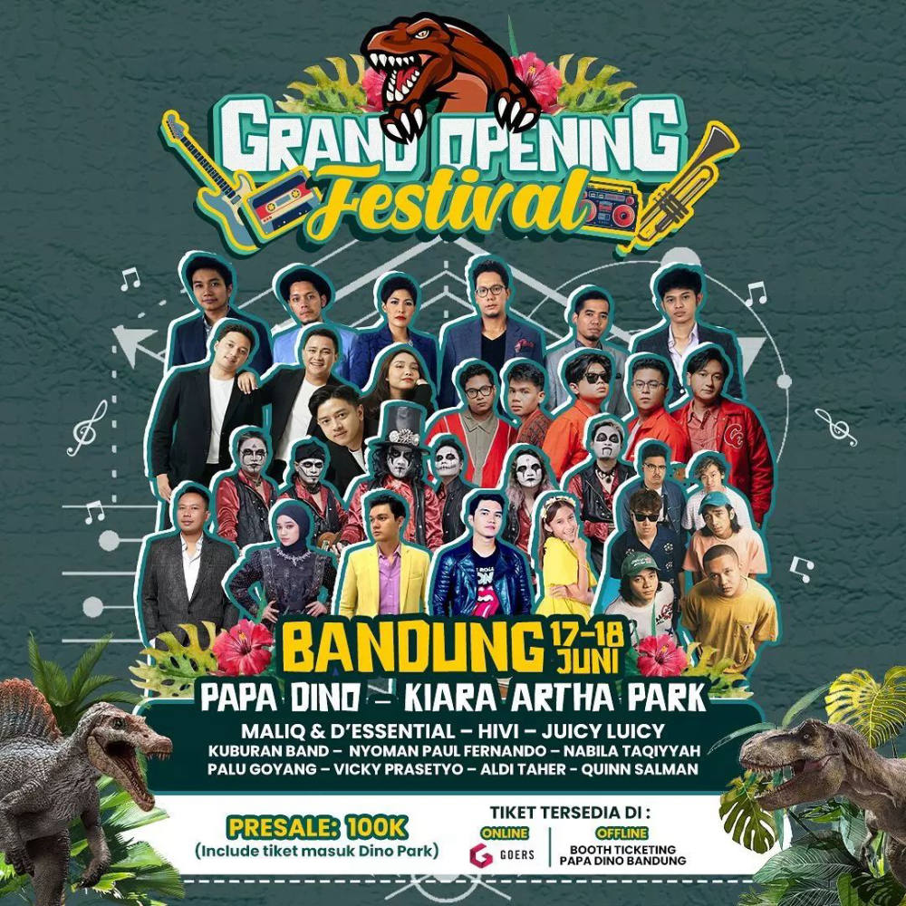 Grand Opening Papa Dino Festival: Bandung Merapat! Temukan Semangat dan Hiburan di Acara Spesial Ini