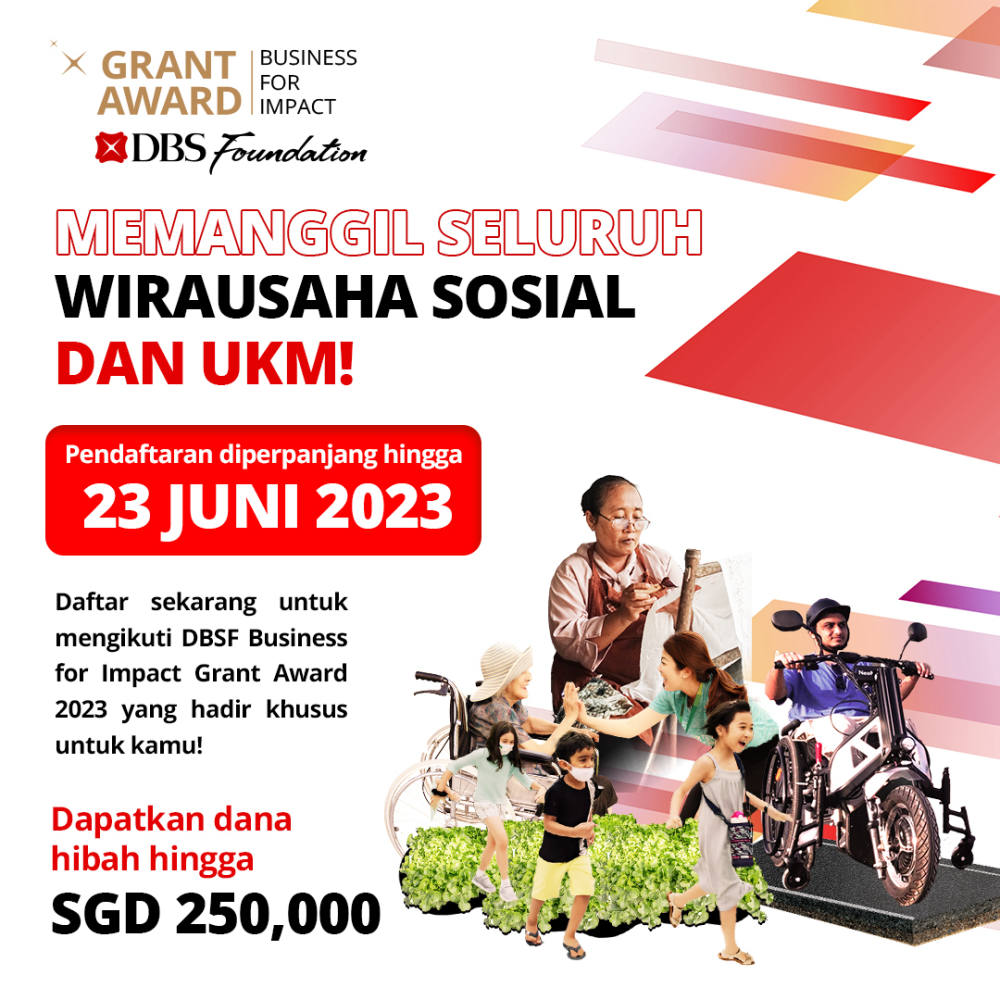 Dapatkan Dana Hibah Hingga SGD 250.000 dari DBS Foundation Grant Award