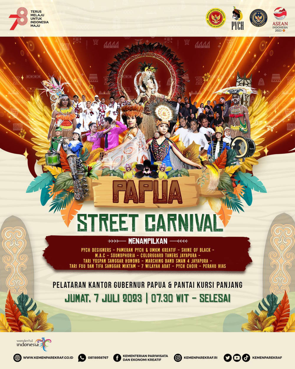 Papua Street Carnival, Perayaan Akbar untuk Pariwisata dan Ekonomi Kreatif di Tanah Papua