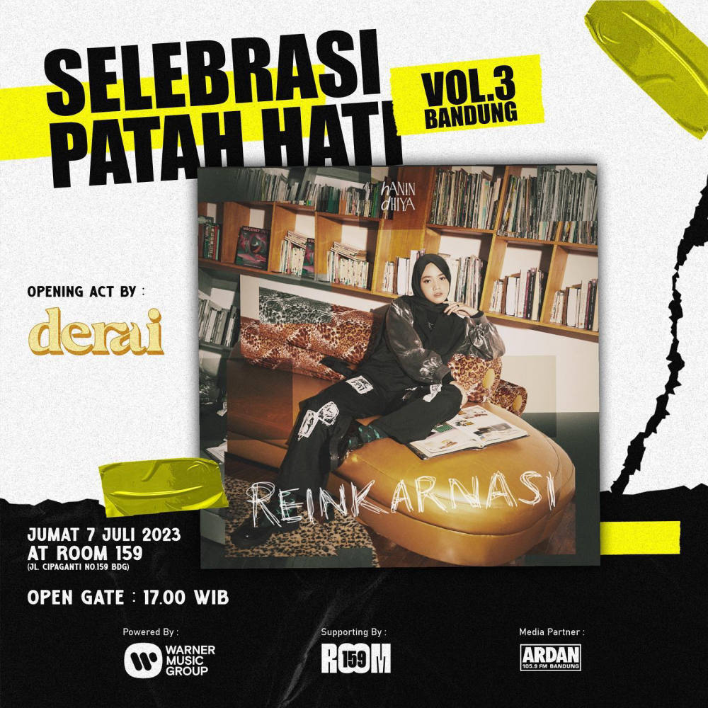 SELEBRASI PATAH HATI Vol.3 dari Hanin Dhiya Akan Digelar di Bandung