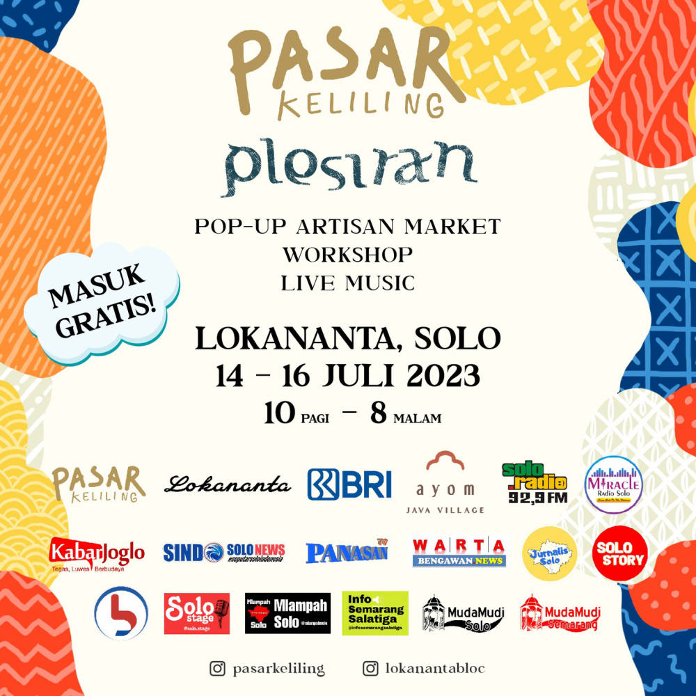Pasar Keliling Plesiran: Pop-up Artisan Market dan Workshop Memeriahkan Musim Liburan di Solo