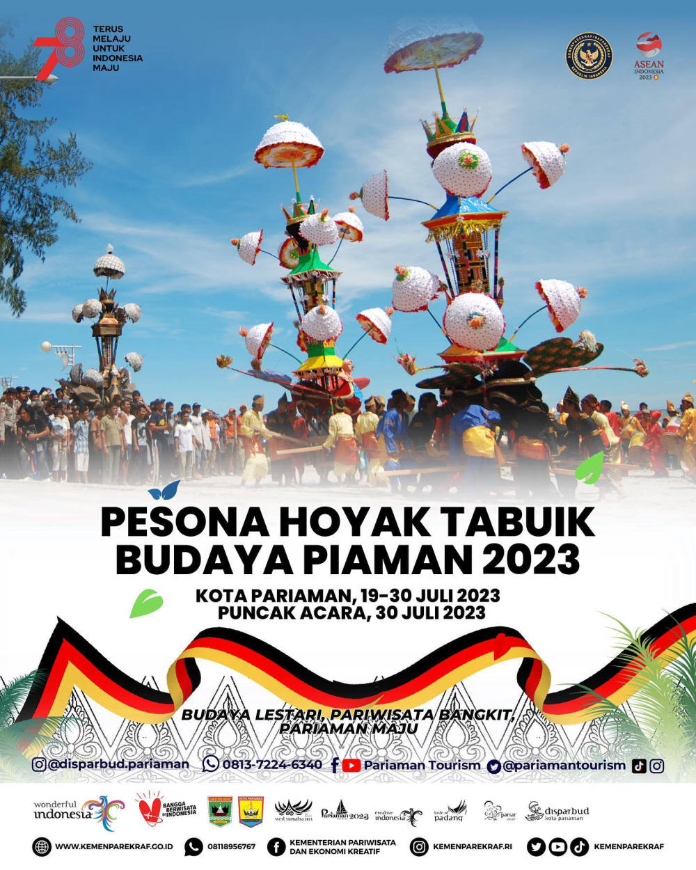 Pesona Hoyak Tabuik Budaya Piaman: Tradisi Unik yang Menarik untuk Dikunjungi di Pariaman, Sumatra Barat