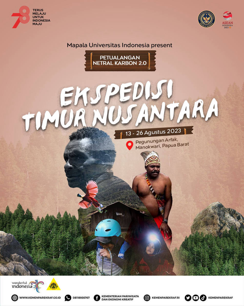 Ekspekdesi Timur Nusantara: Mendorong Pariwisata dan Ekonomi Kreatif di Tanah Papua,,