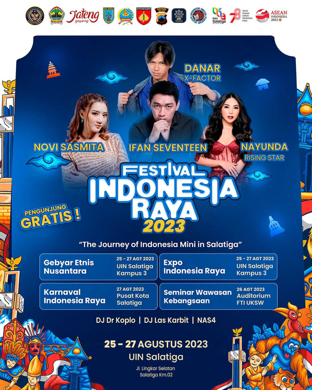 Festival Indonesia Raya: Menghadirkan Keindahan Budaya dan Seni Mini Indonesia di Salatiga