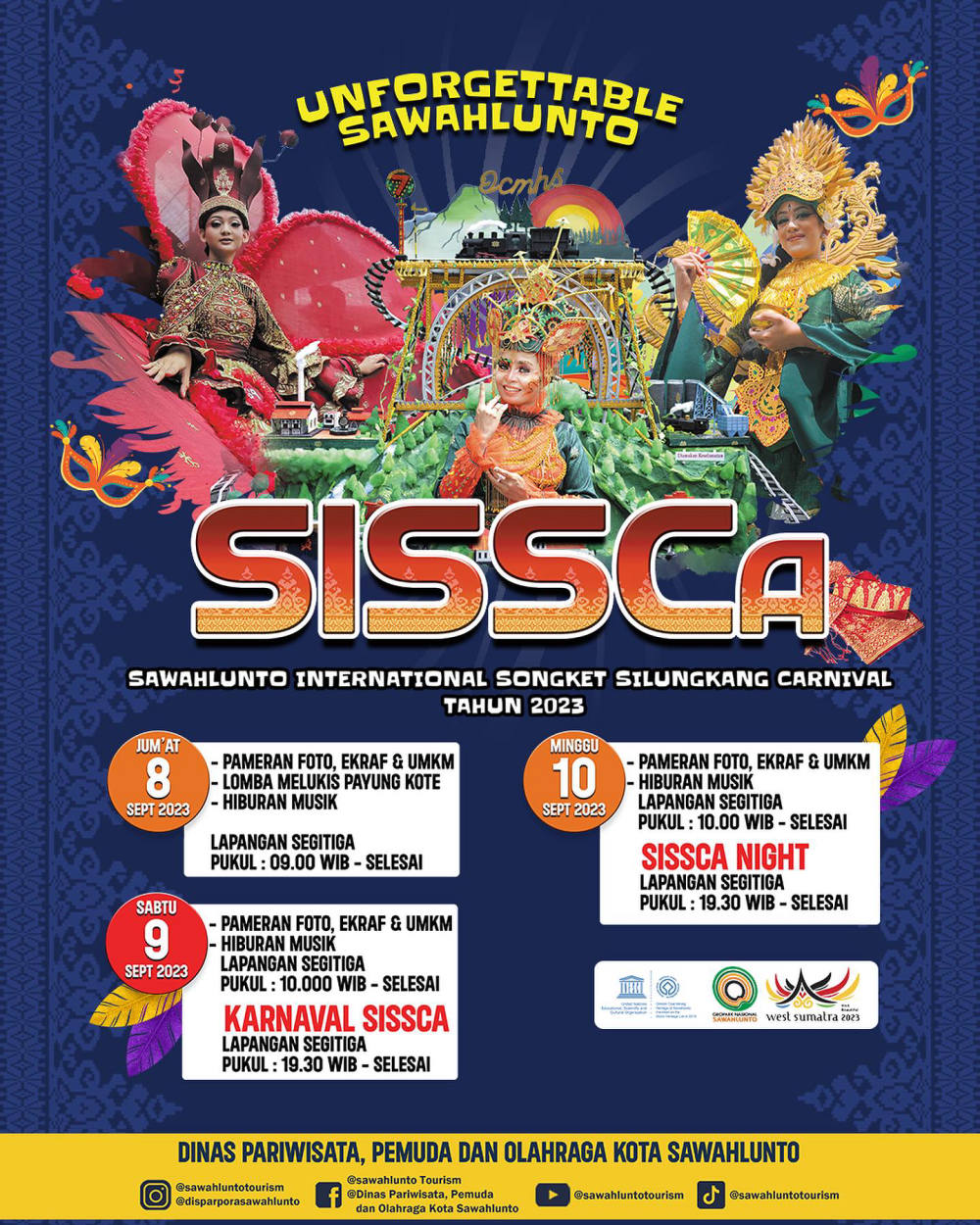 Sawahlunto International Songket Silungkang Carnaval 2023: Merayakan Kecantikan Songket Silungkang Indonesia