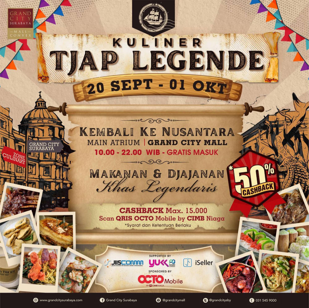 Festival Kuliner TJAP LEGENDE: Sajian Lezat Nusantara di Grand City Mall Surabaya