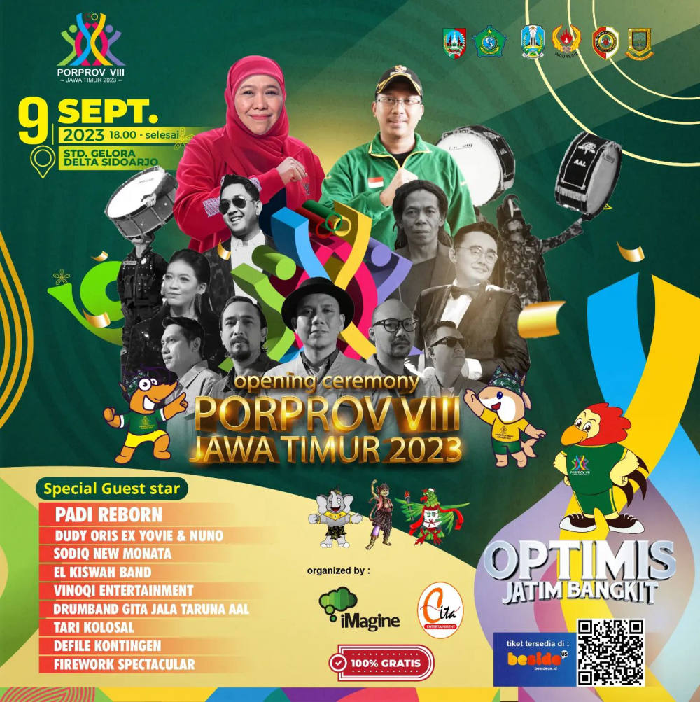 Opening PORPROV JATIM VIII 2023 Memulai Pekan Olahraga Provinsi Jawa Timur dengan Meriah