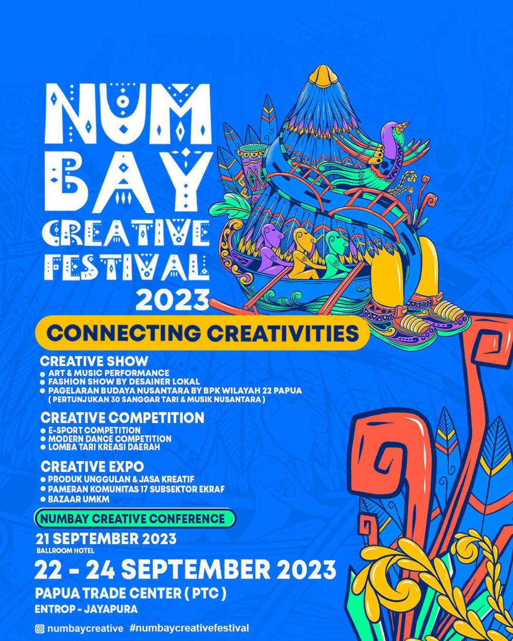 Numbay Creative Festival 2023: Pertunjukan Seni, Fashion Show, dan Kompetisi Menarik