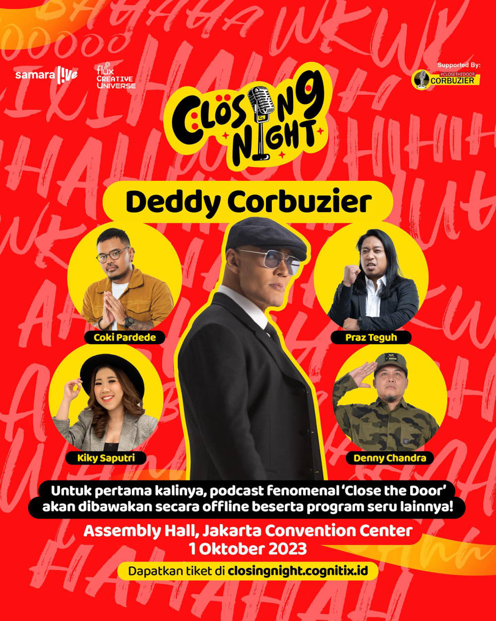 Deddy Corbuzier Bakal Bawakan Podcast ‘Close the Door’ di JCC, Catat Tanggalnya!