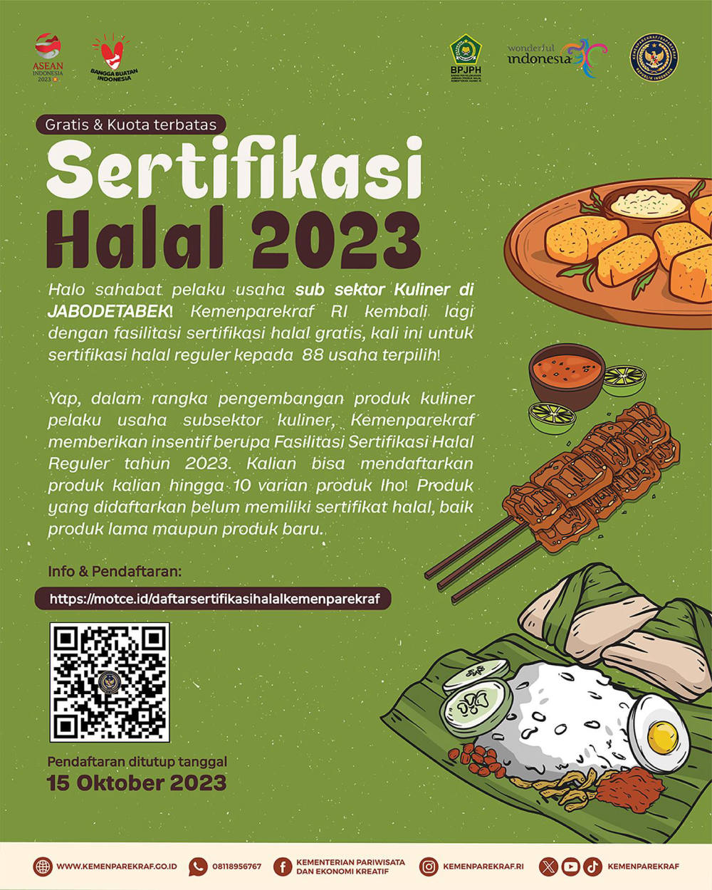 Gratis & Kuota Terbatas: Sertifikasi Halal 2023 Jabodetabek
