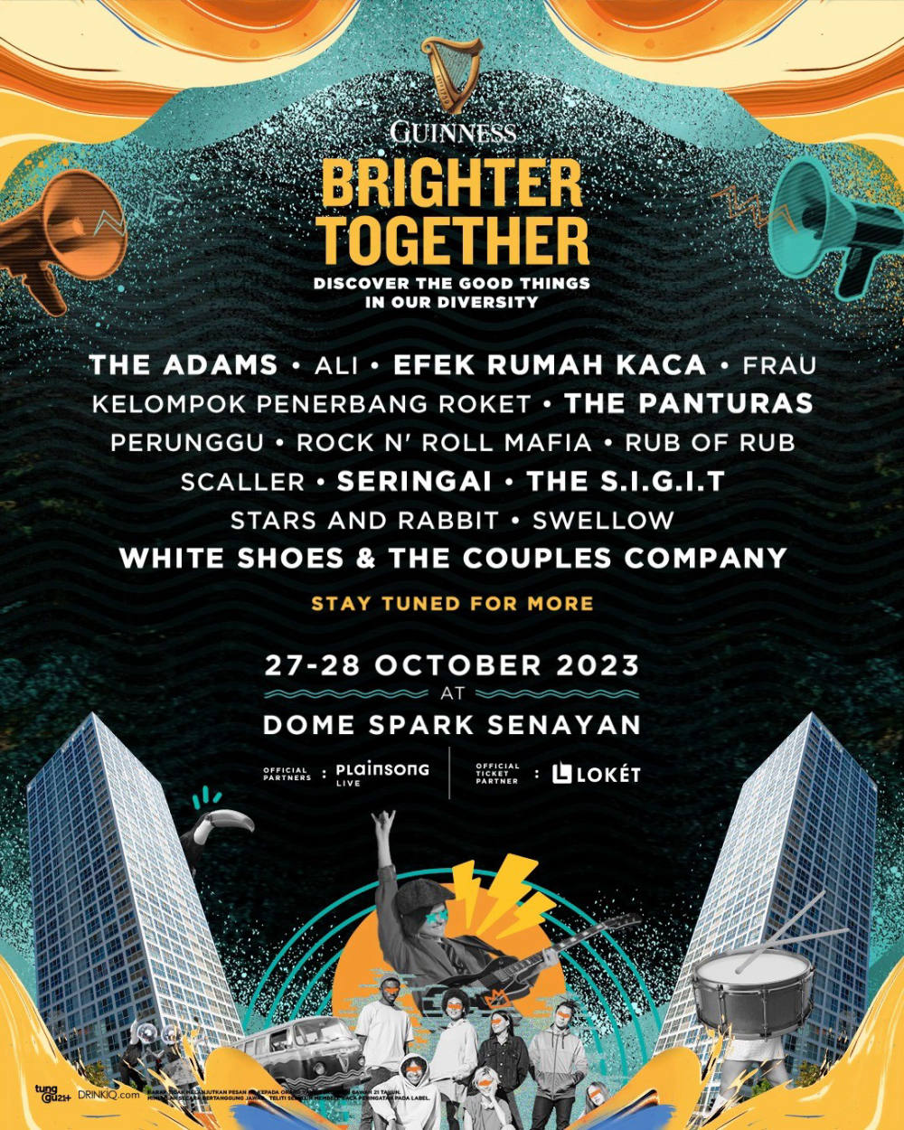 Guinness Brighter Together: Festival Musik Multigenre Akan Menghibur Penonton di Dome Sparks Senayan