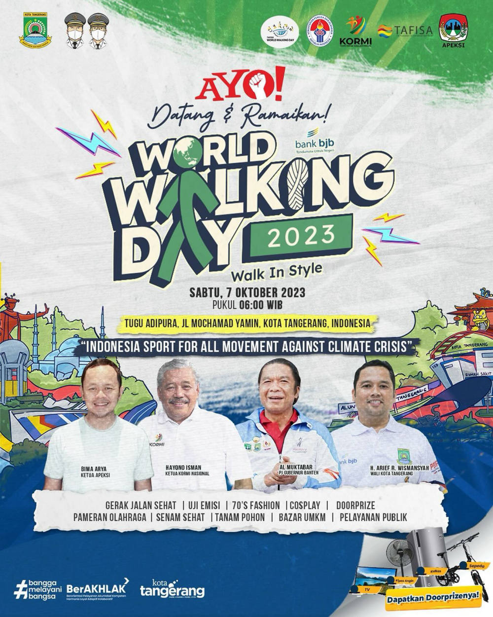 World Walking Day 2023: Ajak Ramaikan Peringatan ‘Walk in Style’ di Kota Tangerang