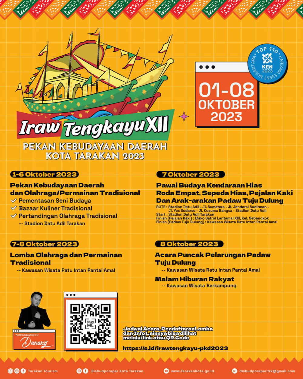 Festival Iraw Tengkayu XII dan Pekan Kebudayaan Daerah Kota Tarakan 2023: Atraksi Budaya Unik Kalimantan Utara