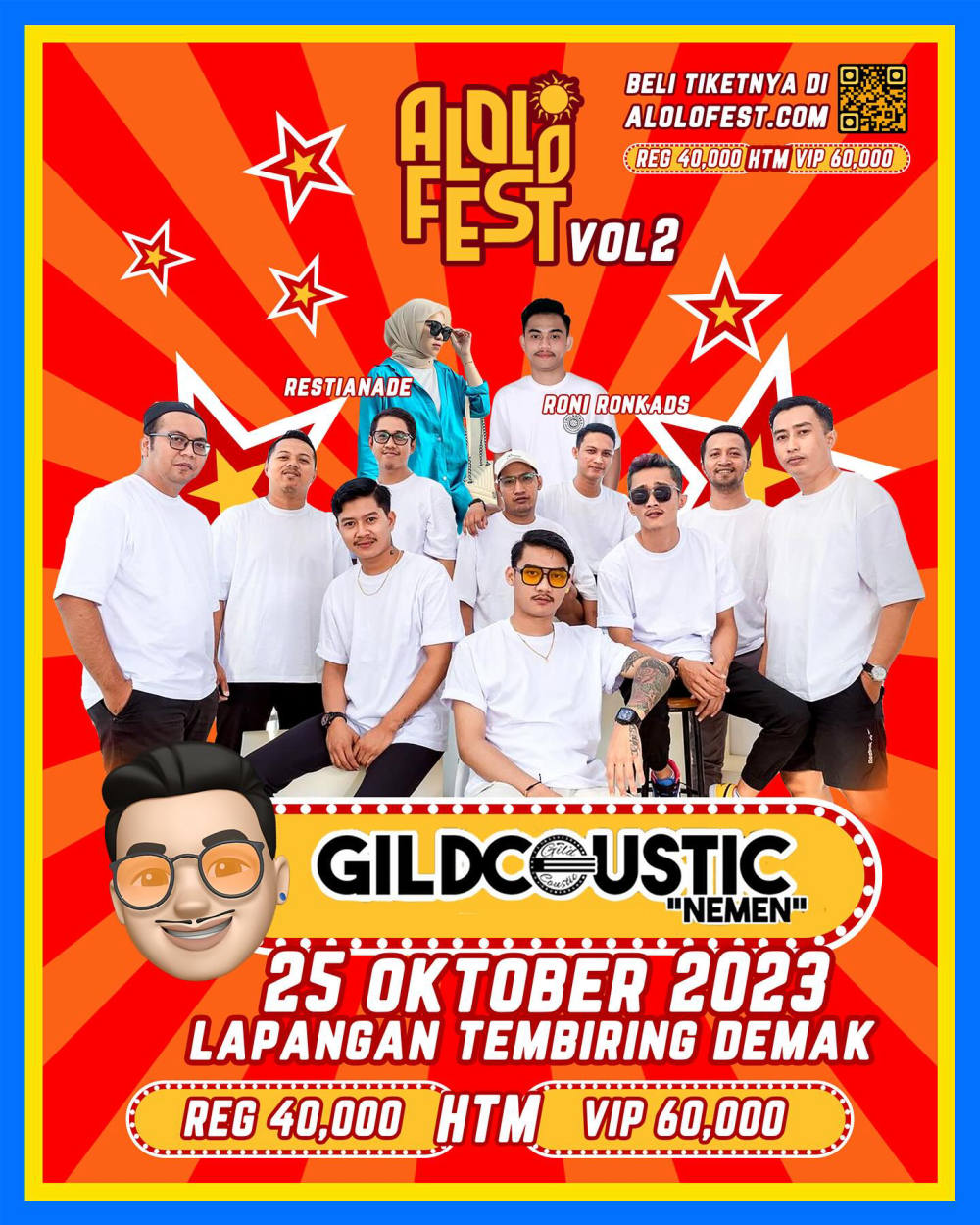 Alolo Fest Meriahkan Tanggal 25 Oktober 2023 di Lapangan Tembiring Demak