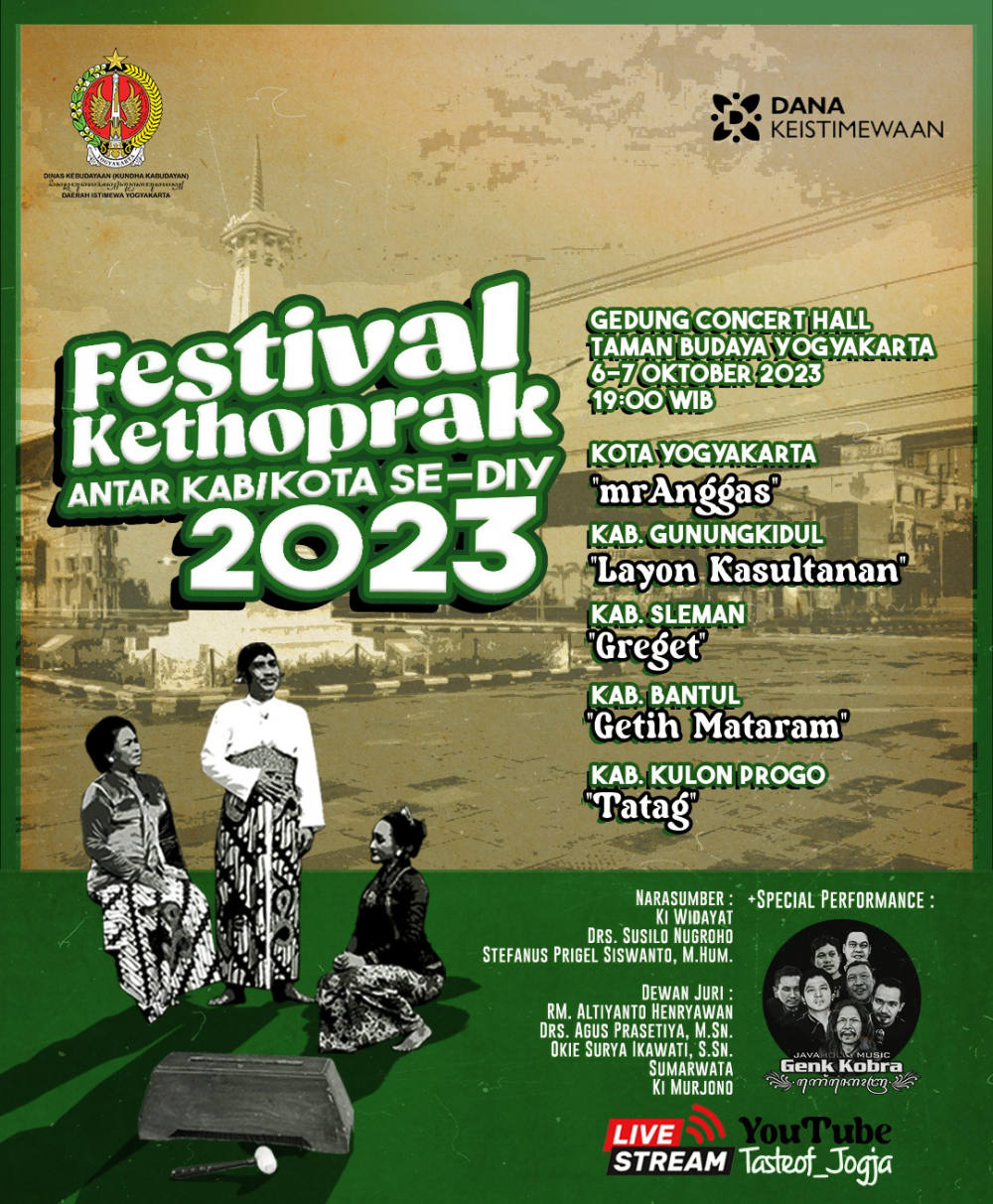 Festival Kethoprak Antar Kab/Kota se-DIY, Panggilan untuk Merayakan Kesenian