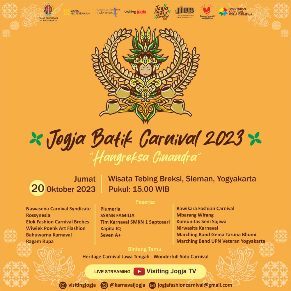 JOGJA BATIK CARNIVAL Menghadirkan Karnaval Fashion Spektakuler di JIBB 2023