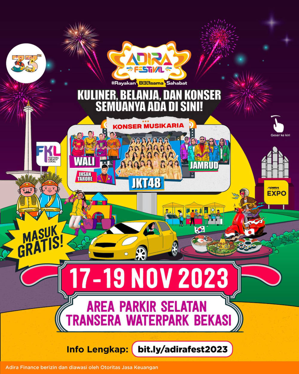 Adira Festival 2023: Selebrasi Ulang Tahun Adira Finance di Jabodetabek