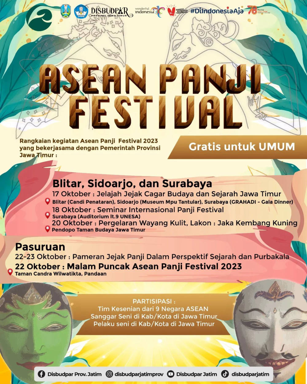 Asean Panji Festival 2023: Merayakan Warisan Budaya ASEAN