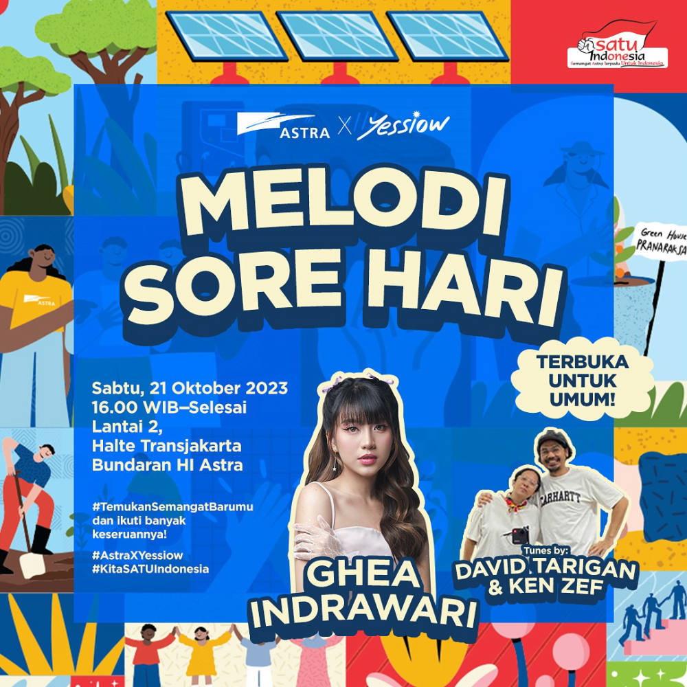 Melodi Sore Hari Bersama Ghea Indrawari di Halte Transjakarta Bundaran HI Astra